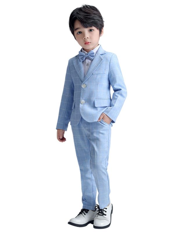 Photo 1 of BOY'S SUIT WEDDING RING BEARER OUTFIT KIDS SUIT SET, SIZE 6-7
 +++ITEM HAS STAINS+++