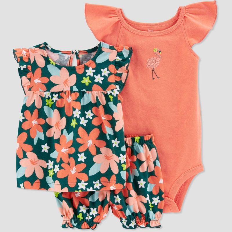 Photo 1 of Carter's Just One You® Baby Girls' Tropical Floral Top & Bottom Set - SIZE NEWBORN 
