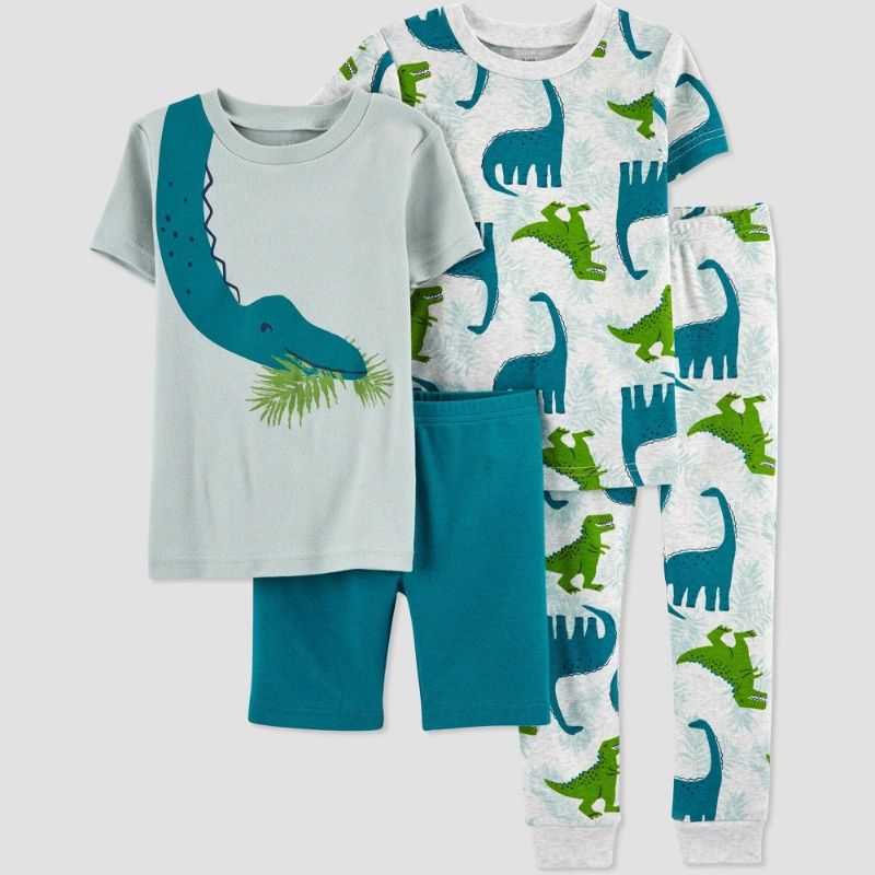 Photo 1 of Baby Boys' Dino Pajama Set - Just One You® Made by Carter's Green/Blue SIZE 12M 
