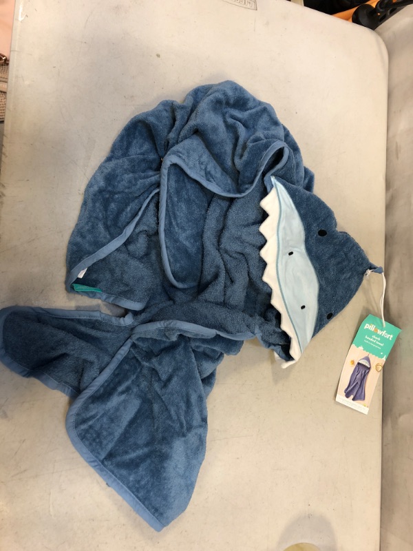 Photo 2 of 25"x50" Shark Hooded Towel - Pillowfort™
