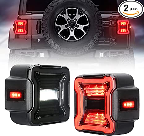 Photo 1 of SUPAREE LED Tail Lights Compatible with Jeep Wrangler JL 2018-2021 with Reverse Light Turn Signal Lamp Running Lights Side Marker Light