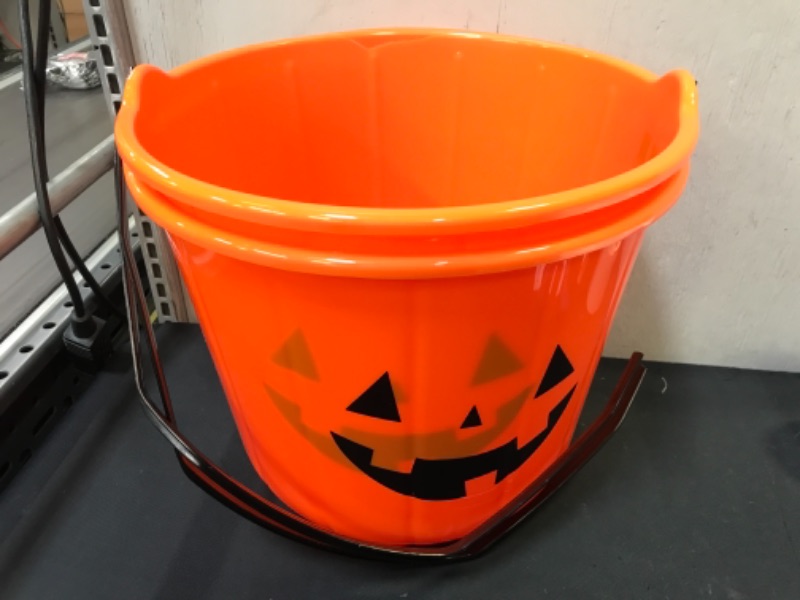 Photo 1 of 14" Jumbo Stackable Trick or Treat Halloween Pumpkin Pail - Hyde & EEK! Boutique™

