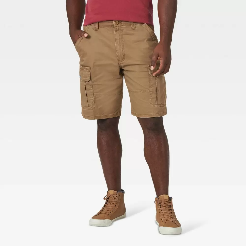 Photo 1 of Wrangler Men's 10" Relaxed Fit Flex Cargo Shorts - Brown 40
