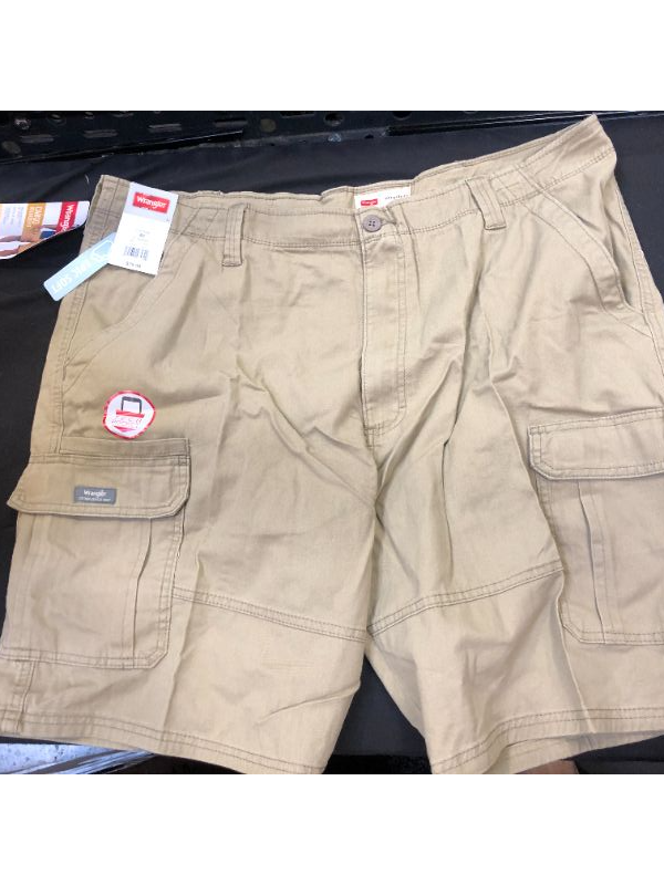 Photo 2 of Wrangler Men's 10" Relaxed Fit Flex Cargo Shorts - Brown 40
