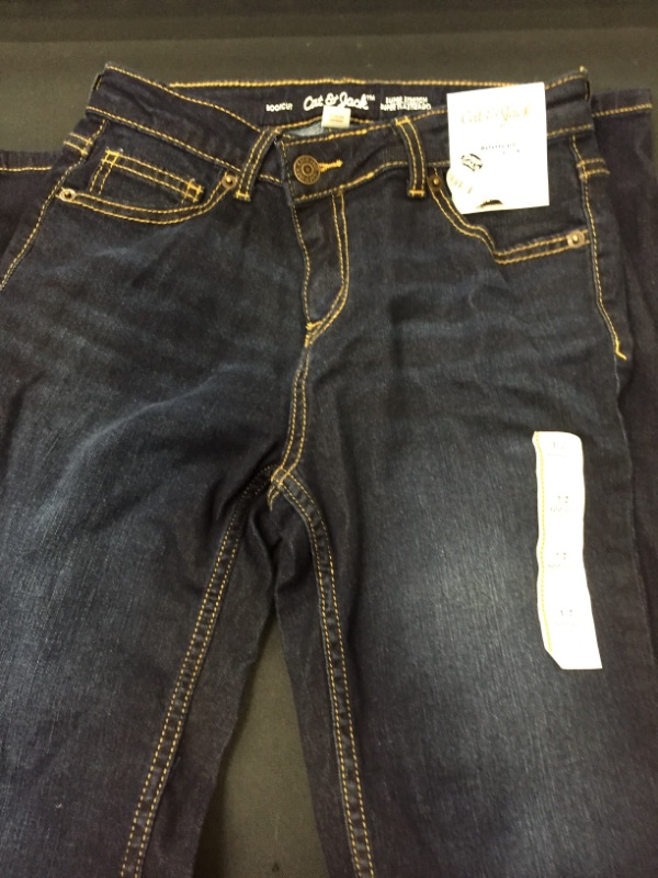 Photo 1 of Boys' Bootcut Fit Denim Jeans - Cat & Jack Dark Blue 12