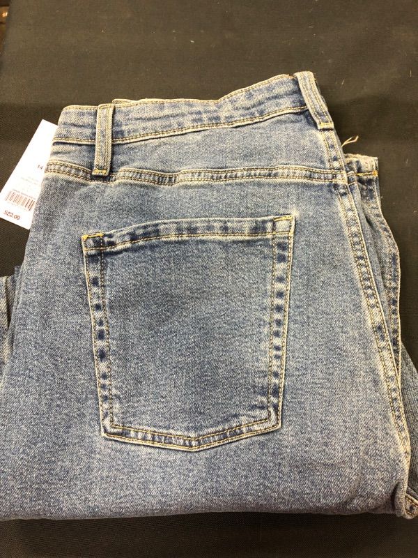 Photo 4 of 
Women's Super-High Rise Straight Jeans - Wild Fable™ Medium Blue size 8 /29 waist 