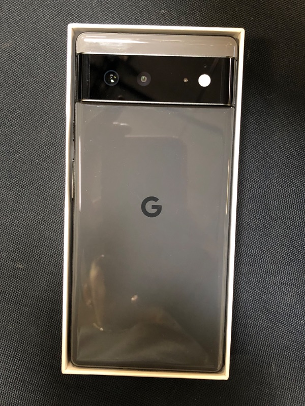 Photo 3 of Google Pixel 6 – 5G Android Phone - Unlocked Smartphone with Wide and Ultrawide Lens - 128GB - Stormy Black
