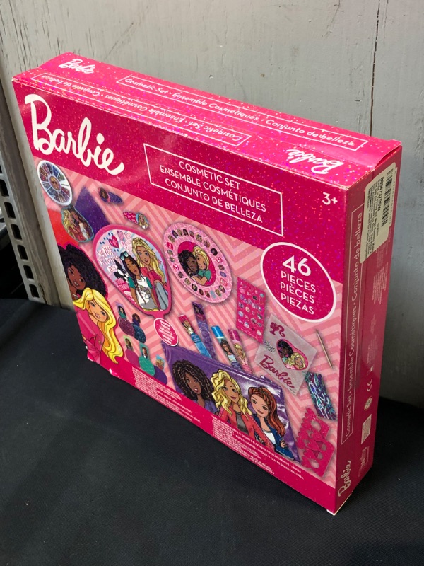 Photo 2 of Barbie - Townley Girl Mega Cosmetic Makeup Gift bag Set includes Lip Gloss, Nail Polish & Hair Accessories and more! for Kids Girls, Ages 3+ perfect for Parties, Sleepovers and Makeovers
