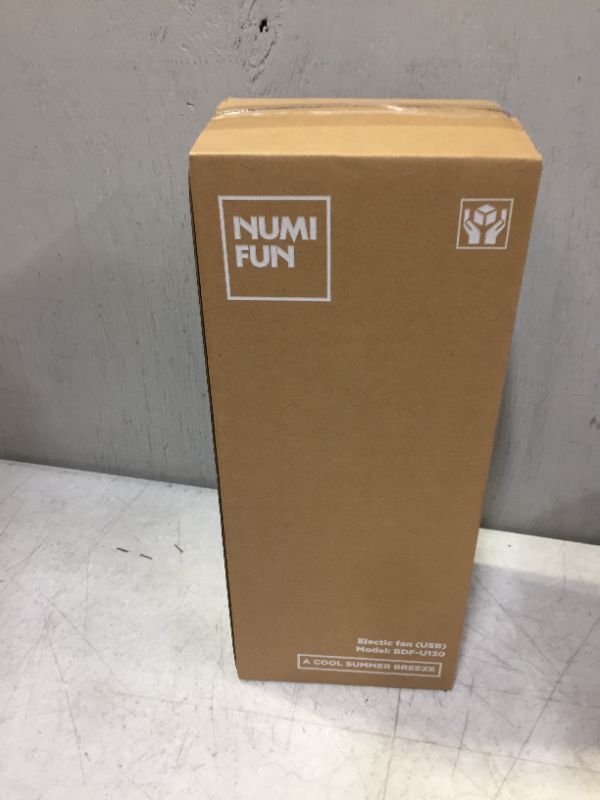 Photo 1 of NUMIFUN Bladeless Table Fan USB Rechargeable Desk Fan Ultra Quiet Portable Fan for Tabletop Nightstand Underdesk Touch Control, 3 Winds Speed (FACTORY SEALED)