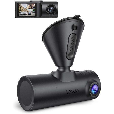 Photo 1 of Dual Dash Cam, VAVA 2K Front and 1080P Cabin or 2.5K 30fps Single Front Car Camera, Both Sony Sensor, Infrared Night Vision, App Control & 2" LCD Disp
FACTORY SEALED