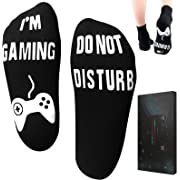 Photo 1 of Do Not Disturb I'm Gaming Socks, Gifts for Teenage Boys, Gaming Socks Novelty Birthday Gifts Ideas for Teen Boys Mens Sons small/ medium
