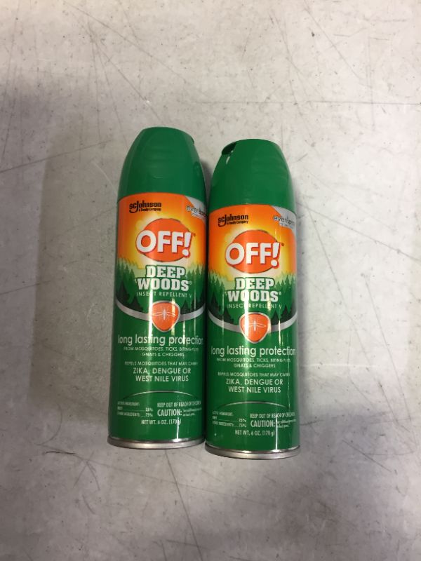 Photo 2 of OFF! Deep Woods Insect Repellent Liquid for Biting Insects 6 Oz PACK OF 2
