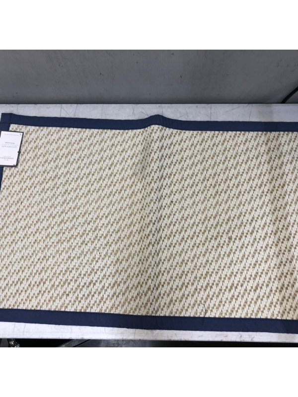 Photo 1 of 34x20 Border Kitchen Mat Blue - Threshold