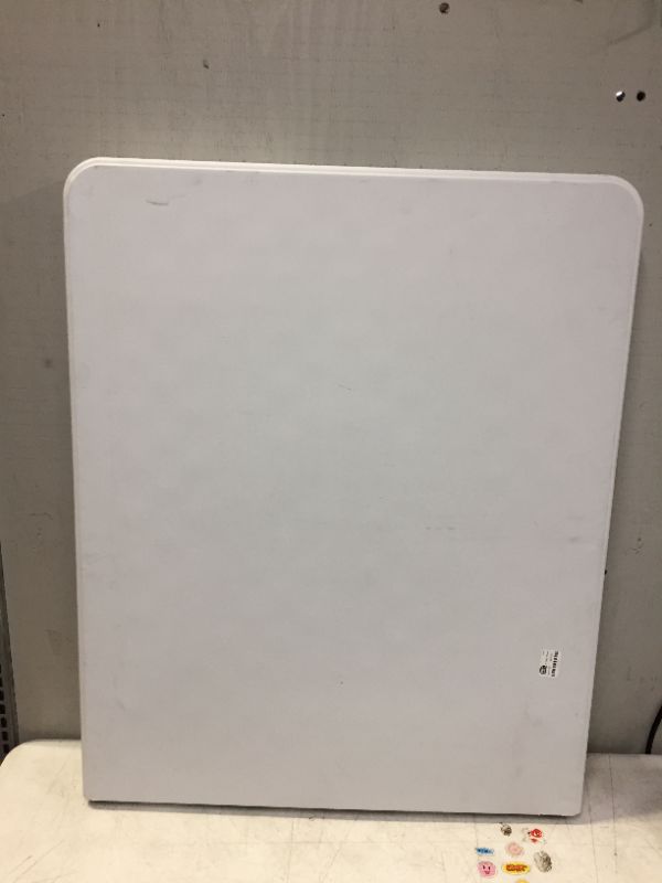 Photo 1 of 4' Folding Banquet Table Off-White - Plastic Dev Group (has some dirt marks on it)

