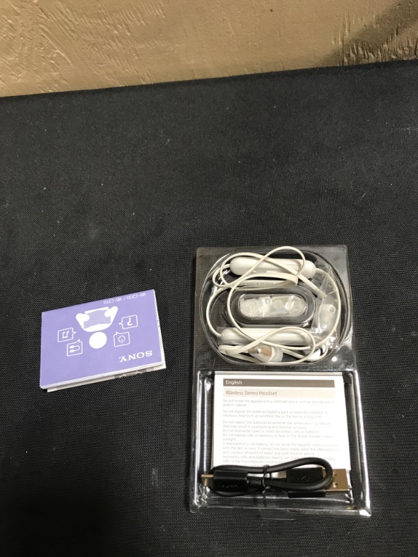 Photo 2 of Sony In-Ear Bluetooth Wireless Headphones (WIC310)

