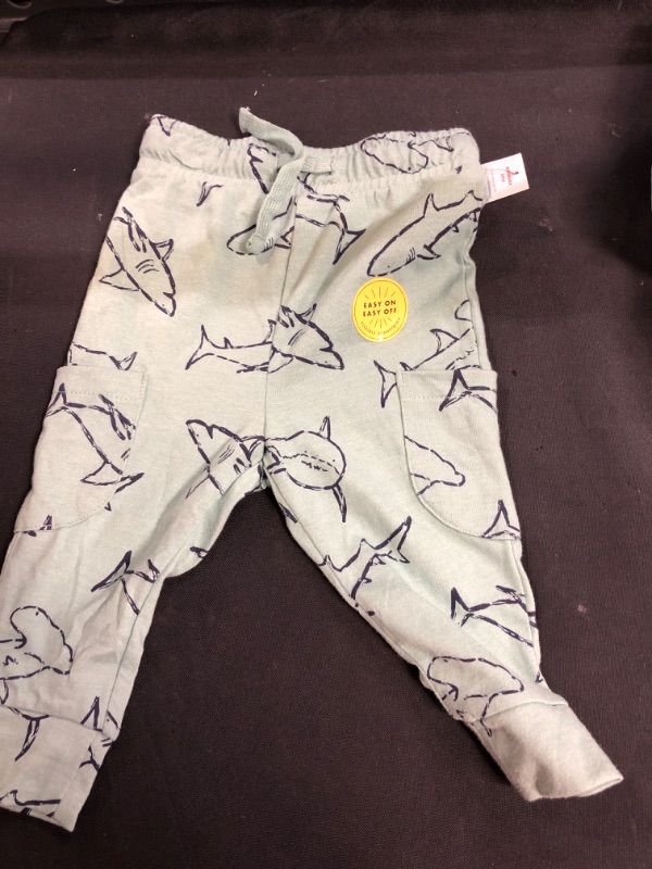 Photo 2 of 
Toddler Boys' Shark Print Jersey Knit Jogger Pull-On Pants - Cat & Jack Teal 3T 