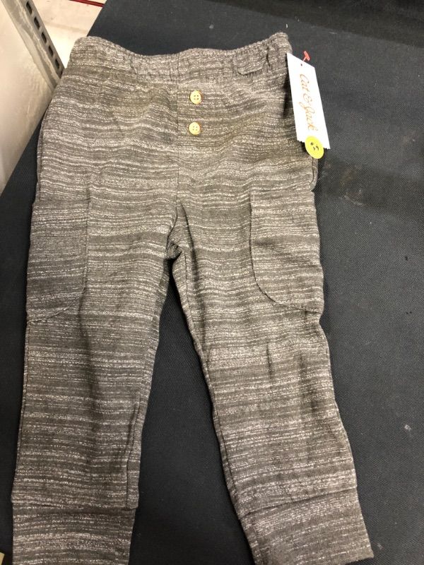 Photo 2 of  Toddler Boys' Jersey Knit Jogger Pull-On Pants - Cat & Jack Charcoal Gray size 3T 
