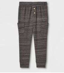 Photo 1 of  Toddler Boys' Jersey Knit Jogger Pull-On Pants - Cat & Jack Charcoal Gray size 3T 
