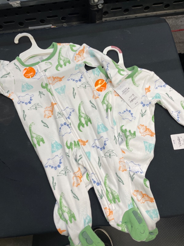 Photo 2 of 2 ITEMS Carter's Just One You® Baby Boys' Dino Footed Pajamas - SIZE 6M
