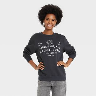 Photo 2 of 
Women's Halloween Ouija Board Graphic Sweatshirt - Black size M 