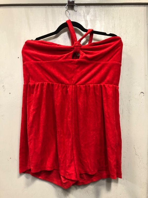 Photo 1 of 
Women's Towel Terry Romper - Wild Fable™ size S red
