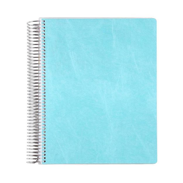 Photo 1 of Undated 12 Month Teacher Lesson Planner Eco-Friendly Coiled 8.5"x11" Turquoise - erin condren

