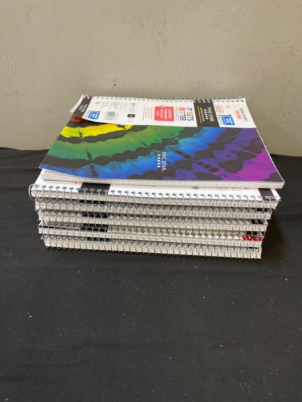 Photo 4 of ***Bag Lot School Supply Bundle***
10- Five Star 1 Subject College Ruled Spiral Notebooks (Colors & Design May Vary)
