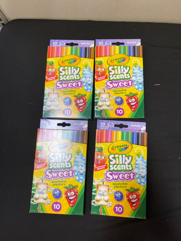 Photo 1 of 4 Packs -Crayola Silly Scents Markers Fineline 10ct

