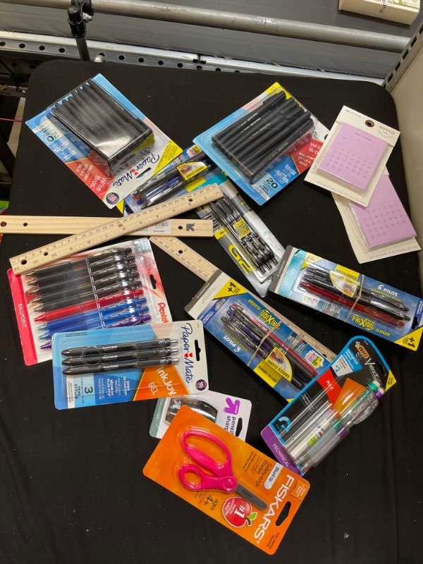 Photo 1 of Back To School. Pen Bag Lot & School Supplies