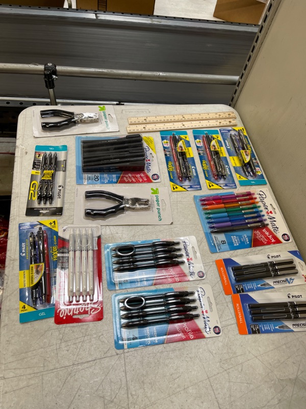 Photo 1 of Back To School. Pen Bag Lot & School Supplies