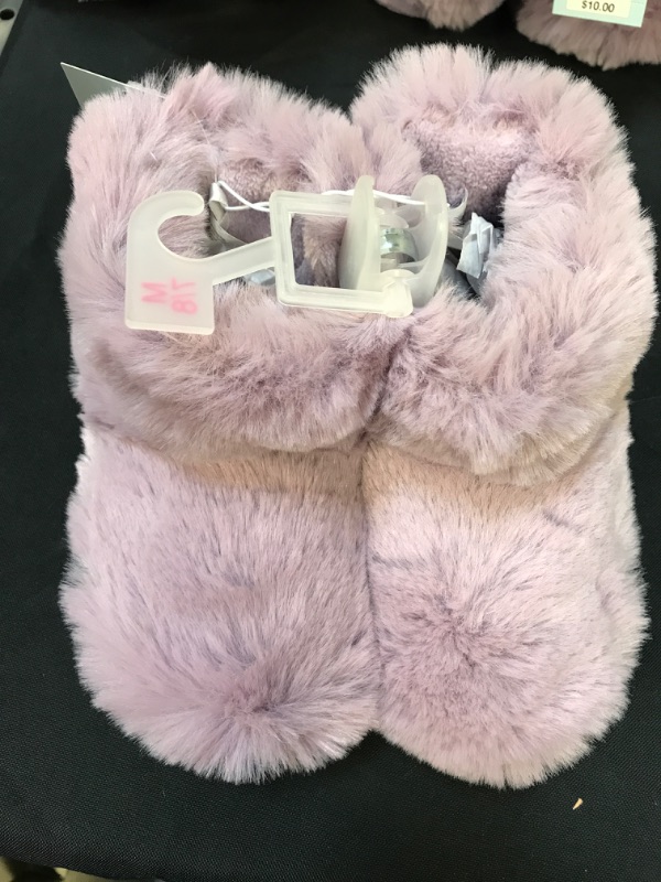 Photo 2 of /Toddler Girls' Dallas Fur Bootie Slippers - Cat & Jack Purple M  7/8