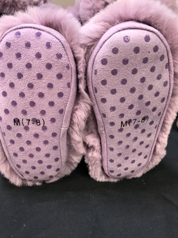 Photo 3 of /Toddler Girls' Dallas Fur Bootie Slippers - Cat & Jack Purple M  7/8