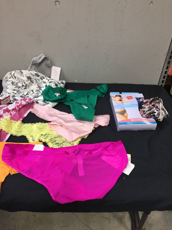 Photo 2 of BAG LOT OF WOMEN'S UNDERWEAR AND BRAS "DIFFERENT STYLES AND SIZES --SOLD AS IS --