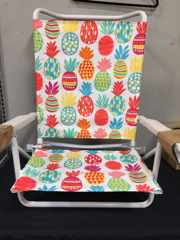 Photo 2 of 5 POSITION BEACH CHAIR PINEAPPLES -SUN SQUAD 