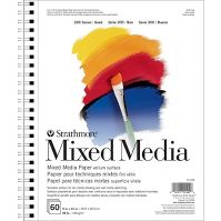 Photo 1 of 9"x12" Spiral Mixed Media Paper Pad 60 Sheets - Strathmore 2 PACK 

