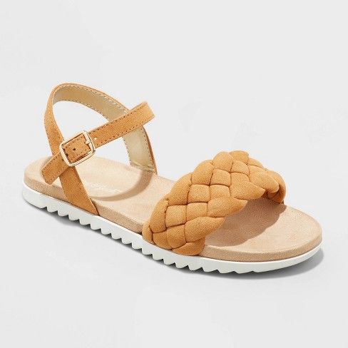 Photo 1 of GIRLS AMELIA FOOTBED SANDALS SIZE 5