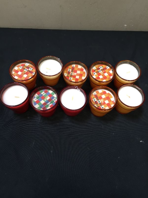 Photo 1 of 10 PACK CITRONELLA  CANDLES GERANIUM DIFFERENT SCENTS 