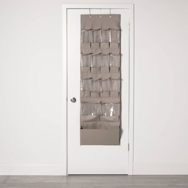 Photo 1 of 15 Pocket Over the Door Hanging Shoe Organizer Gray - Room Essentials™

