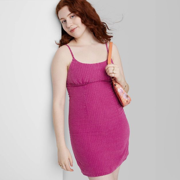 Photo 2 of 2 CT  Women's Sleeveless Woven Bodycon Dress - Wild Fable™
BLUE & PLUM PURPLE SIZE L

