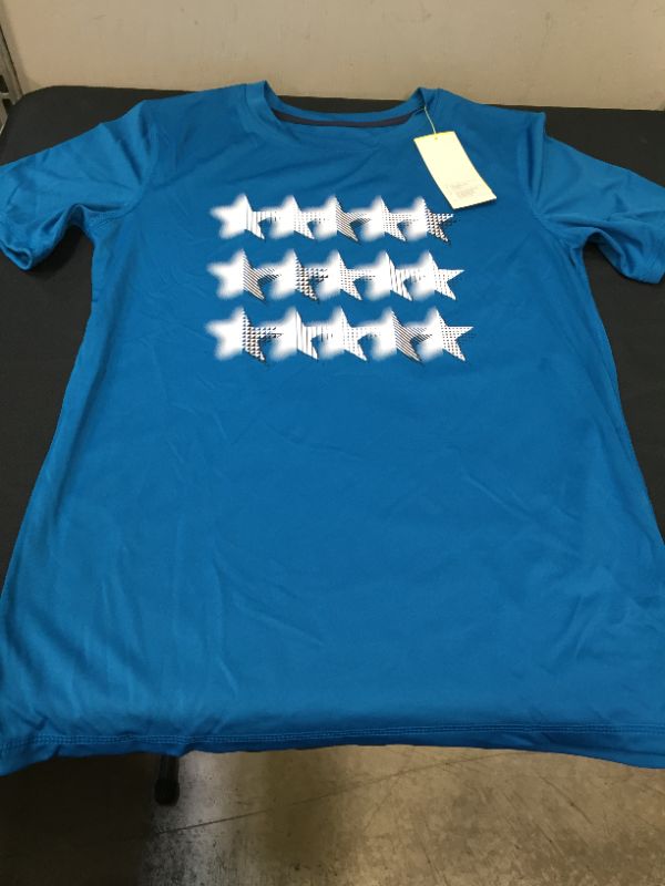 Photo 2 of Boys short sleeve stars shirt all in motion size XL 