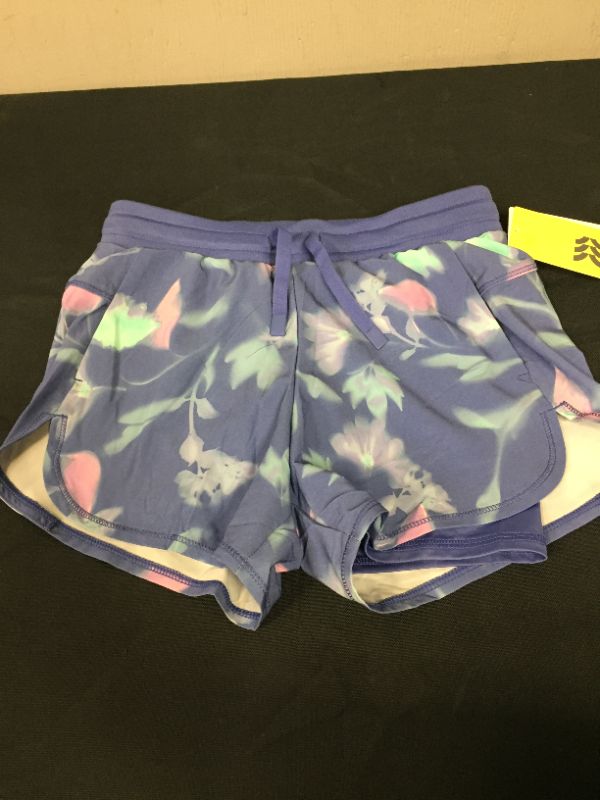 Photo 1 of ALL IN MOTION GIRLS DOUBLE LAYER RUN SHORTS SIZE M 7/8