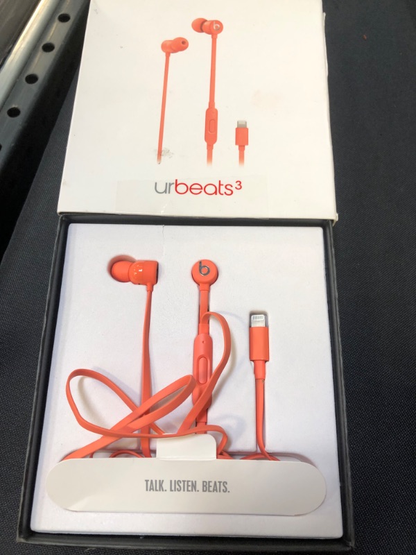 Photo 2 of URBEATS3 WIRED EARPHONES WITH LIGHTNING CONNECTOR – CORAL
