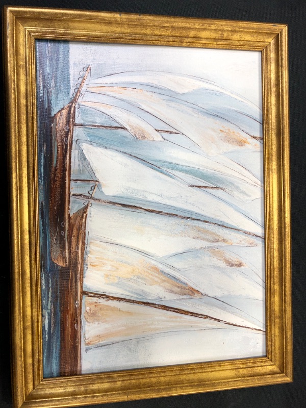 Photo 2 of 16" x 12" Sailboats Framed Wall Canvas - Threshold™


