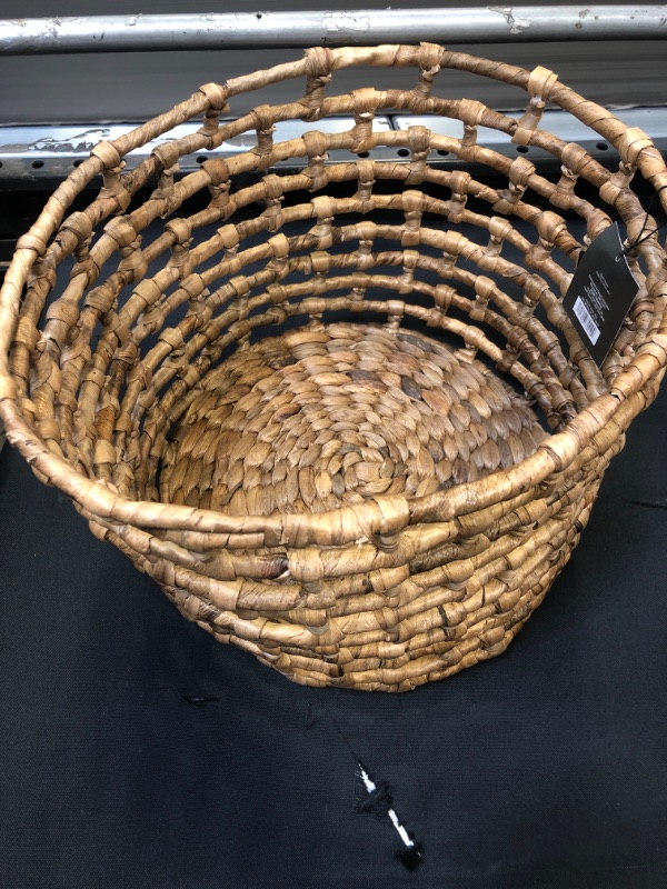 Photo 2 of Woven Open Water Hyacinth Floor Basket - Threshold™
