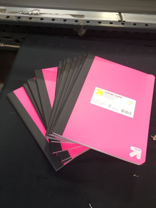 Photo 2 of 12 pack College Ruled Pink Composition Notebook - up & up
