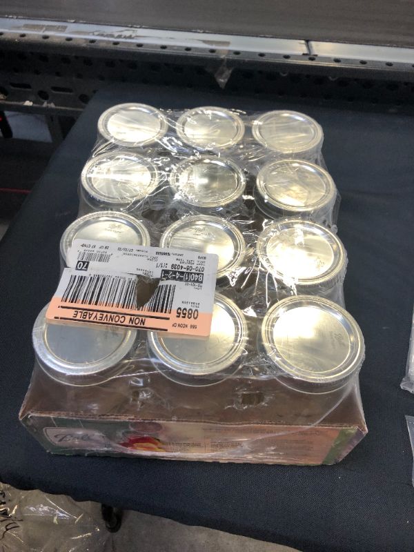 Photo 1 of Ball Regular Mouth Mason Jars, 16 oz - 12 count