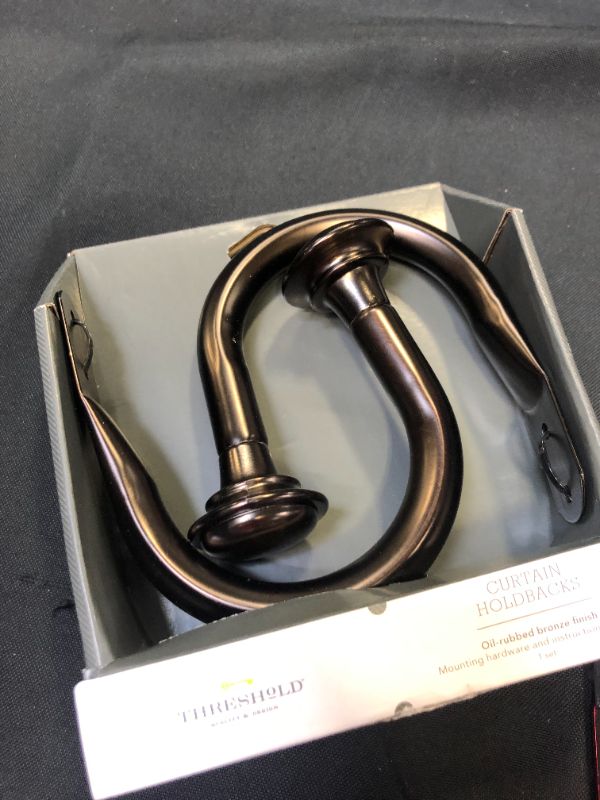 Photo 1 of Curtain Holdback Oil Rubbed Bronze - Threshold