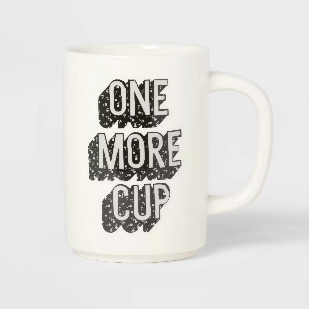 Photo 1 of 2 pack 16oz Stoneware One More Cup Mug - Room Essentials
