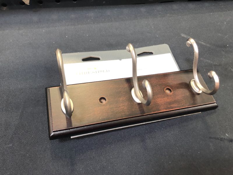 Photo 2 of 10" 3-Scroll Hook Rack -Vintage Black/Nickel - Threshold