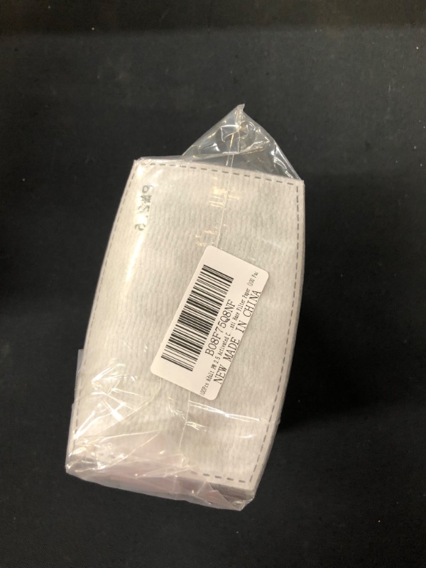 Photo 1 of 100Pcs Adult PM 2.5 Activated Carbon Filter Insert 5 Layers Replaceable Anti Haze Masks Filter Paper (100 Pack)

